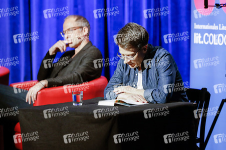 Maxim Leo und Jochen Gutsch auf der lit.Cologne 2023 in Köln