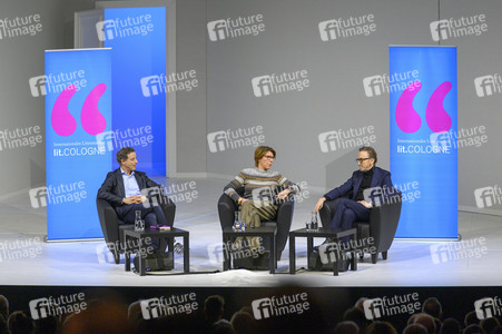 Marius Müller-Westernhagen und Friedrich Dönhoff auf der lit.Cologne 2023 in Köln