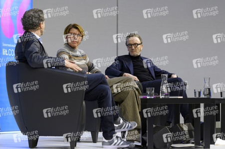 Marius Müller-Westernhagen und Friedrich Dönhoff auf der lit.Cologne 2023 in Köln