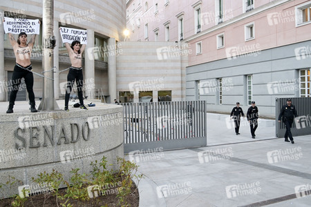 Femen Protestaktion in Madrid