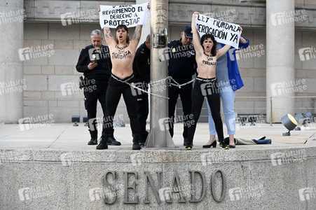 Femen Protestaktion in Madrid