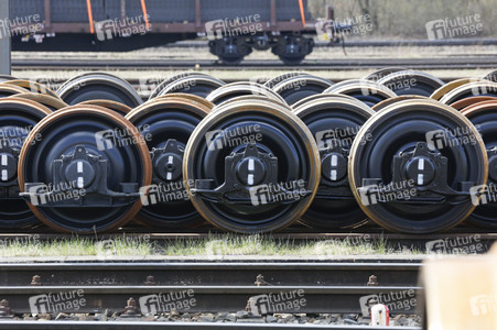 Symbolfoto Eisenbahnrad
