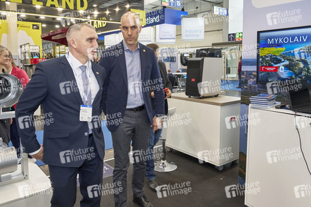 Ukrainische Delegation aus Mykolajiw auf der Hannover Messe 2023