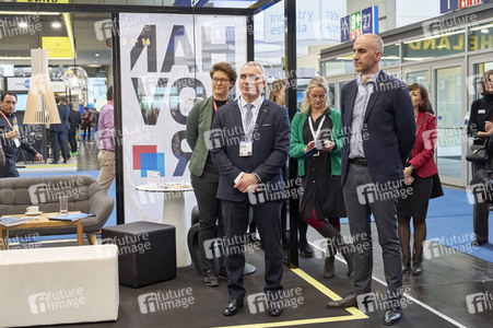 Ukrainische Delegation aus Mykolajiw auf der Hannover Messe 2023