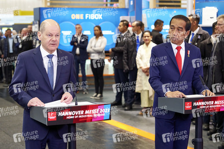 Eröffnungsrundgang auf der Hannover Messe 2023