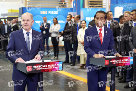 Eröffnungsrundgang auf der Hannover Messe 2023
