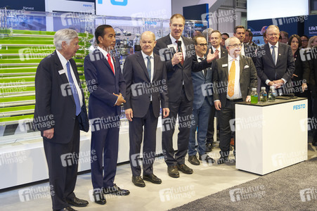 Eröffnungsrundgang auf der Hannover Messe 2023