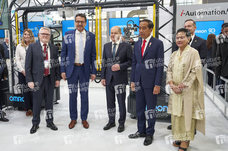 Eröffnungsrundgang auf der Hannover Messe 2023