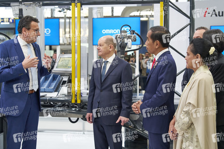 Eröffnungsrundgang auf der Hannover Messe 2023
