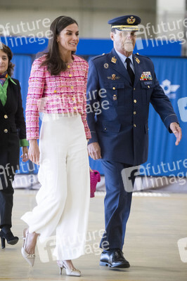 Königin Letizia von Spanien auf dem Luftwaffenstützpunkt Cuatro Vientos in Madrid