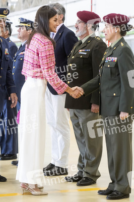Königin Letizia von Spanien auf dem Luftwaffenstützpunkt Cuatro Vientos in Madrid