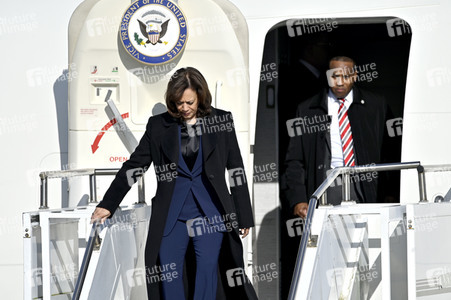 Ankunft von Kamala Harris in München