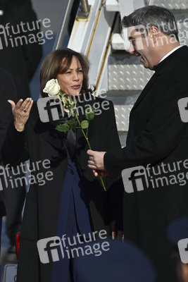 Ankunft von Kamala Harris in München