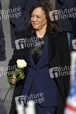 Ankunft von Kamala Harris in München