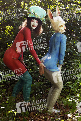GEEK ART: Alice im Wunderland / Alice in Wonderland Bodypainting