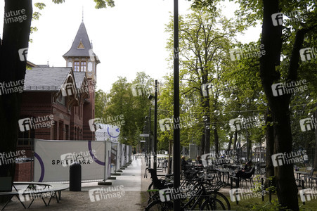 Eröffnung von Biergarten und neu gestalteter Außenanlagen des Eierhäuschens in Berlin