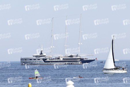Jeff Bezos Superyacht 'Koru' in Cannes