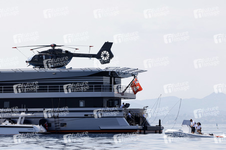 Jeff Bezos Superyacht 'Koru' in Cannes