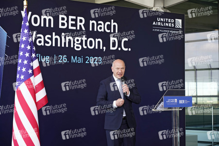 Erstflugveranstaltung United Airlines nach Washington, D.C. in Berlin