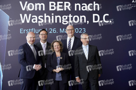 Erstflugveranstaltung United Airlines nach Washington, D.C. in Berlin