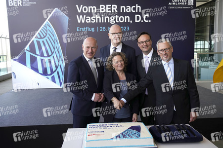 Erstflugveranstaltung United Airlines nach Washington, D.C. in Berlin