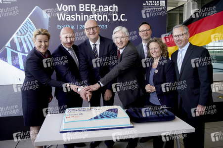 Erstflugveranstaltung United Airlines nach Washington, D.C. in Berlin