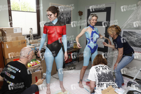 GEEK ART: Andorianer / Andorian Bodypainting