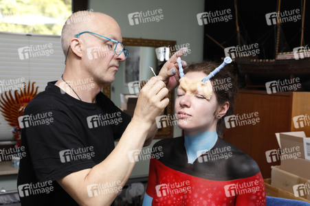 GEEK ART: Andorianer / Andorian Bodypainting