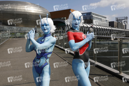 GEEK ART: Andorianer / Andorian Bodypainting