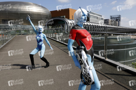 GEEK ART: Andorianer / Andorian Bodypainting