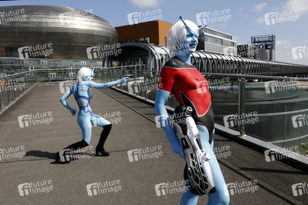 GEEK ART: Andorianer / Andorian Bodypainting