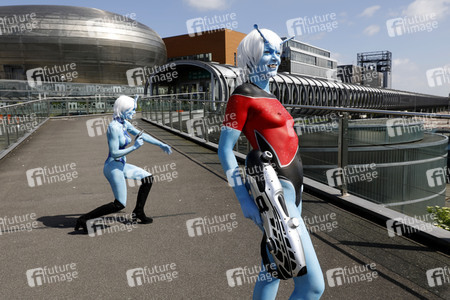 GEEK ART: Andorianer / Andorian Bodypainting