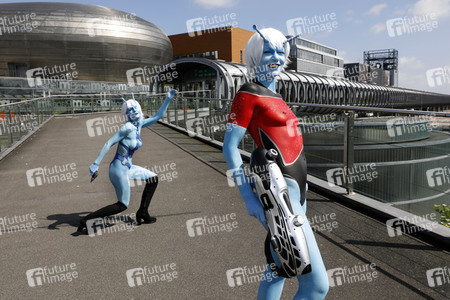 GEEK ART: Andorianer / Andorian Bodypainting