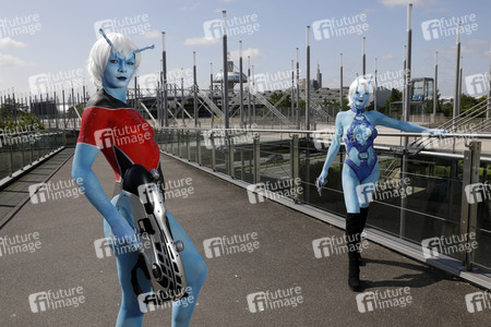 GEEK ART: Andorianer / Andorian Bodypainting