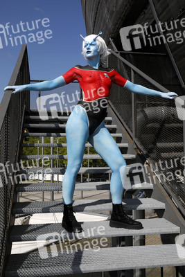GEEK ART: Andorianer / Andorian Bodypainting