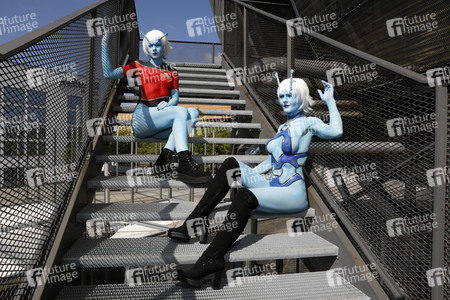 GEEK ART: Andorianer / Andorian Bodypainting