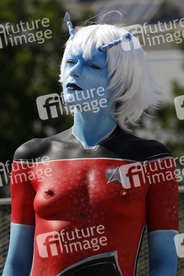 GEEK ART: Andorianer / Andorian Bodypainting