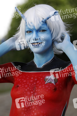 GEEK ART: Andorianer / Andorian Bodypainting