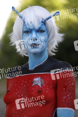 GEEK ART: Andorianer / Andorian Bodypainting