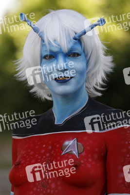 GEEK ART: Andorianer / Andorian Bodypainting