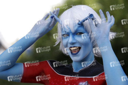 GEEK ART: Andorianer / Andorian Bodypainting