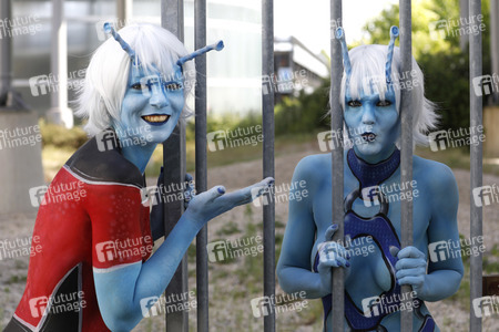 GEEK ART: Andorianer / Andorian Bodypainting