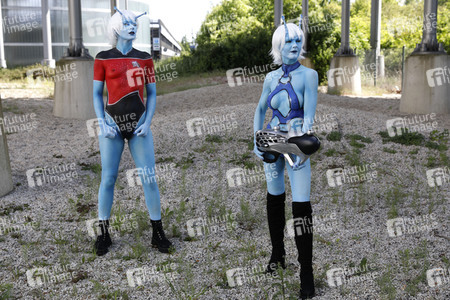 GEEK ART: Andorianer / Andorian Bodypainting