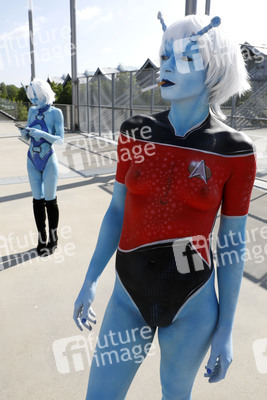 GEEK ART: Andorianer / Andorian Bodypainting