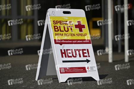 Pressetermin zum Weltblutspendetag in Köln