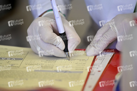 Pressetermin zum Weltblutspendetag in Köln
