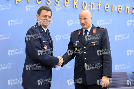Bundespressekonferenz Air Defender in Berlin