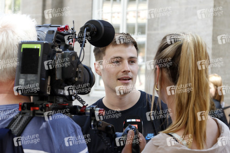 Pressetermin mit Tom Gregory in Hamburg