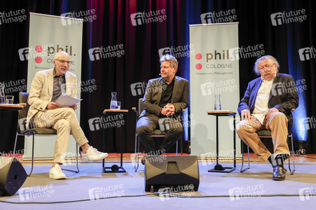 Robert Habeck und Peter Sloterdijk auf der phil.Cologne 2023 in Köln