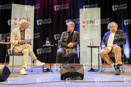 Robert Habeck und Peter Sloterdijk auf der phil.Cologne 2023 in Köln